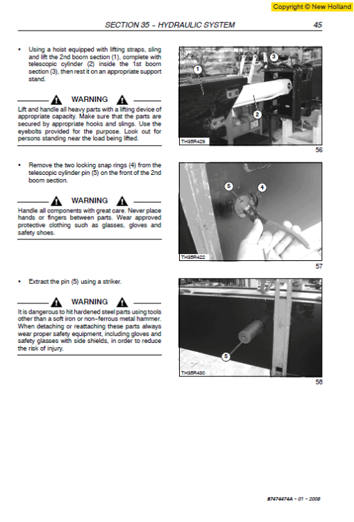 New Holland LM732 Telehandlers Service Manual - Image 2