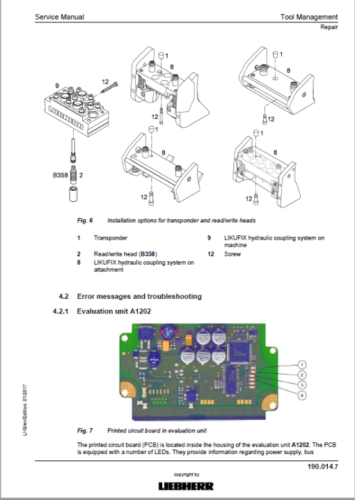 Liebherr LH40C, LH40M, LH50M, LH50MT Tier 4F Excavator Service Manual - Image 5