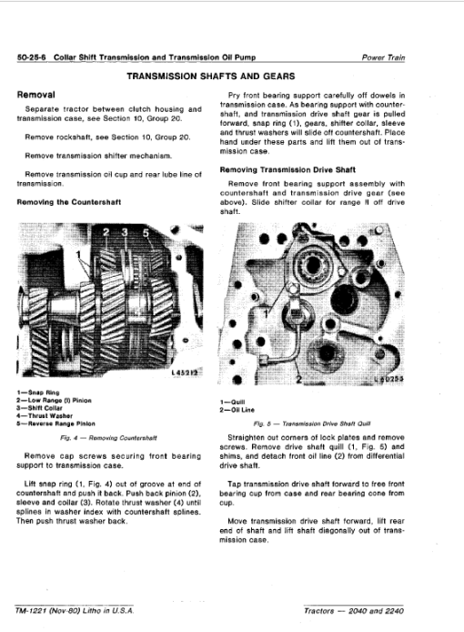 John Deere 2040, 2240 Tractors Repair Technical Manual - Image 5