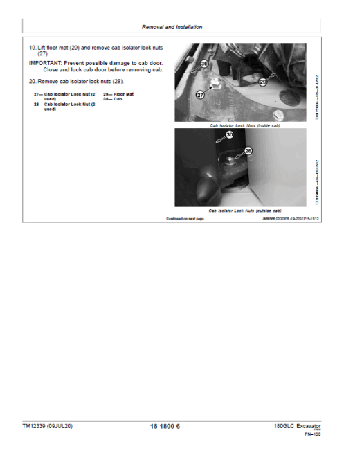 John Deere 180GLC Excavator Repair Technical Manual (S.N after E020001 -) - Image 5