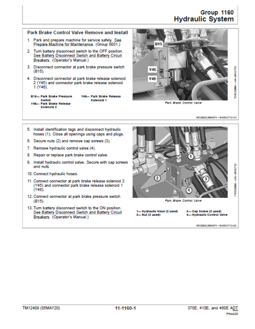 John Deere 370E, 410E, 460E Dump Truck Technical Manual (S.N. C634583 - C668586 ) - Image 5