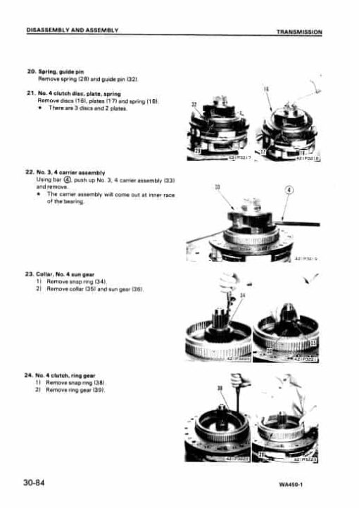 Komatsu WA450-1 Wheel Loader Service Manual - Image 5