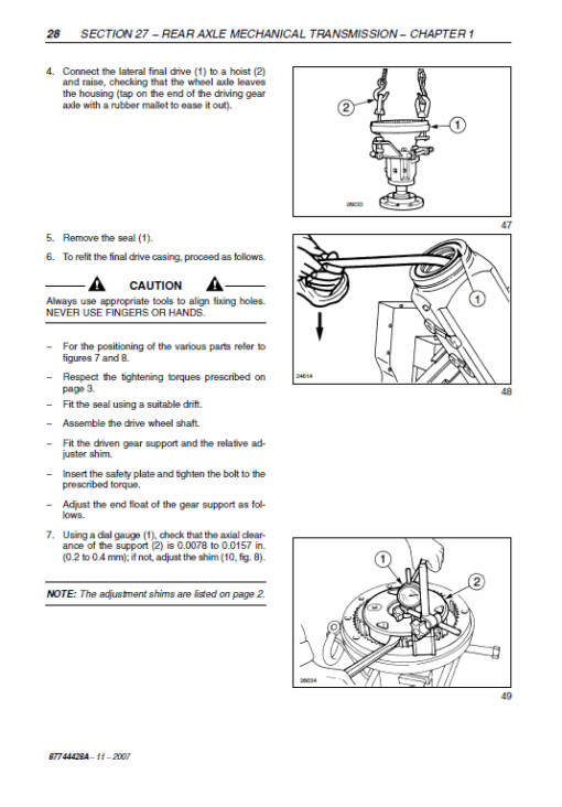 New Holland T4040, T4050 Tractor Service Manual - Image 5