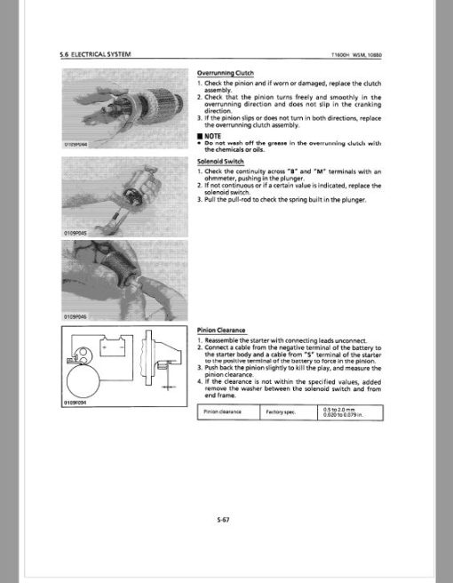 Kubota T1600H Lawn Mower Workshop Repair Manual - Image 5