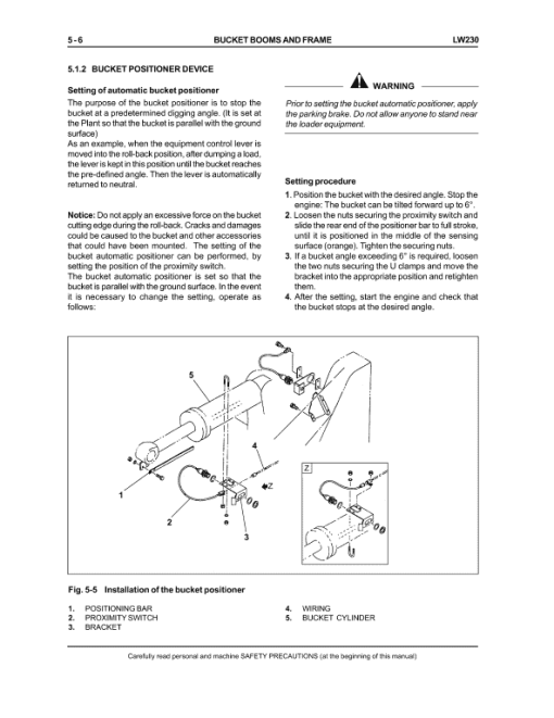 New Holland LW230 Wheel Loader Service Manual - Image 5