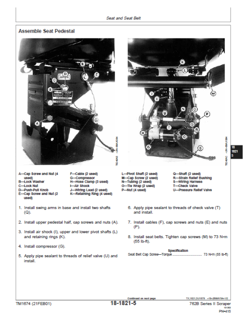 John Deere 762B Series II Scraper Repair Technical Manual (S.N after 818909) - Image 5