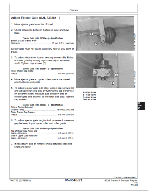 John Deere 862B Series II Scraper Repair Technical Manual (S.N after 818323) - Image 5