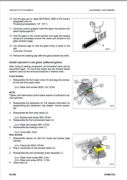 Komatsu WA70M-8E0 Wheel Loader Repair Service Manual - Image 5