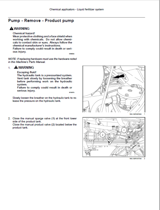 Case Patriot 3240, 3340 Sprayer Repair Service Manual - Image 5