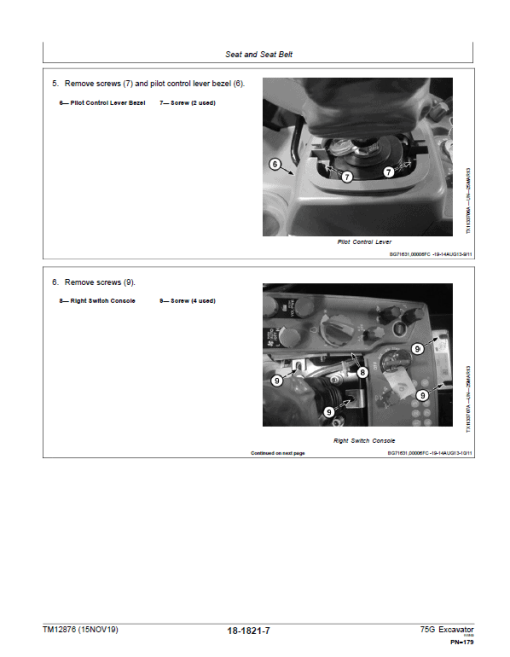 John Deere 75G Excavator Repair Technical Manual (S.N after J015001 - ) - Image 5