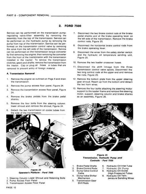 Ford 6500, 7000 Backhoe Loader Service Manual - Image 5