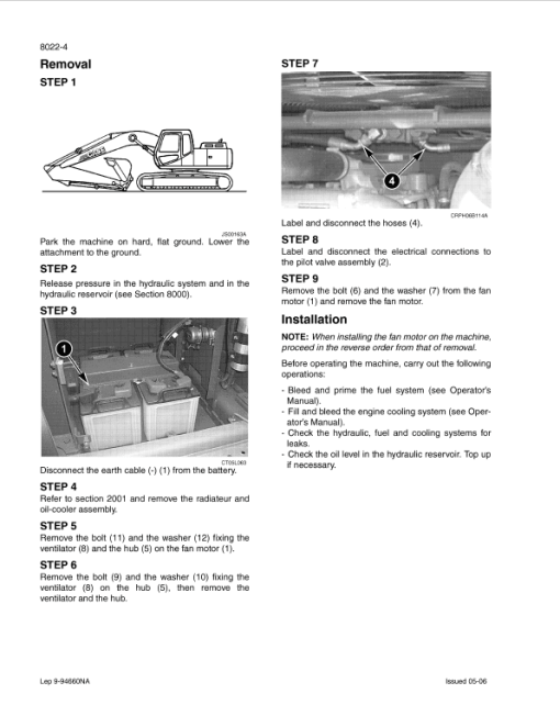 Case CX700 Crawler Excavator Service Manual - Image 4