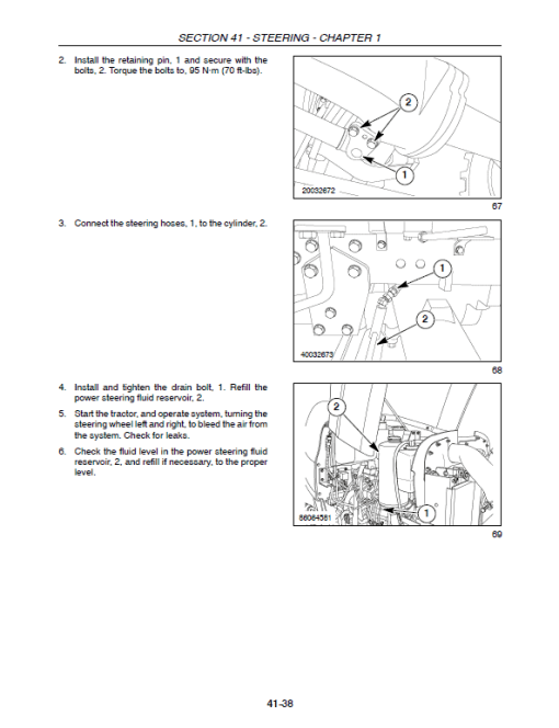 New Holland T2410, T2420 Tractor Service Manual - Image 5