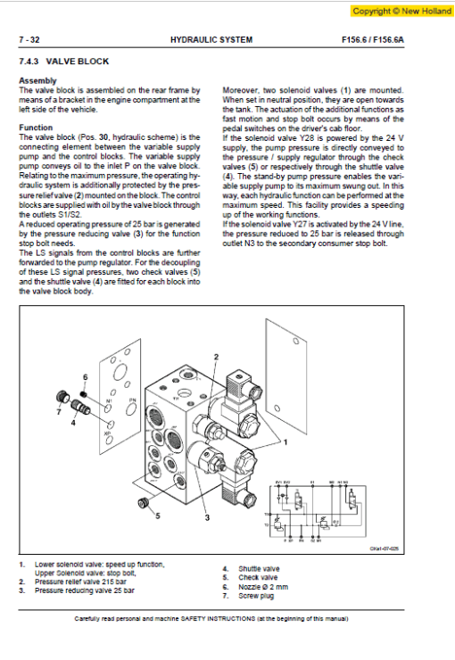 New Holland F156.6 and F156.6A Grader Service Manual - Image 5