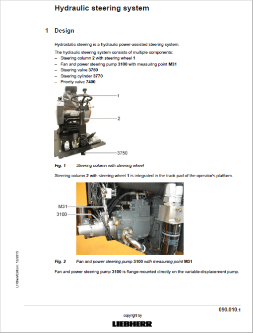 Liebherr A914, A916, A918, A920, A924, A928 Standard Excavator Service Manual - Image 5