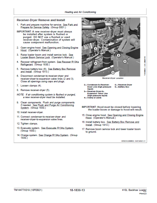 John Deere 410L Backhoe Loader Technical Manual (S.N C390996 & D390996 - ) - Image 5