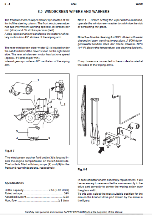 New Holland W230 Wheeled Loader Service Manual - Image 5