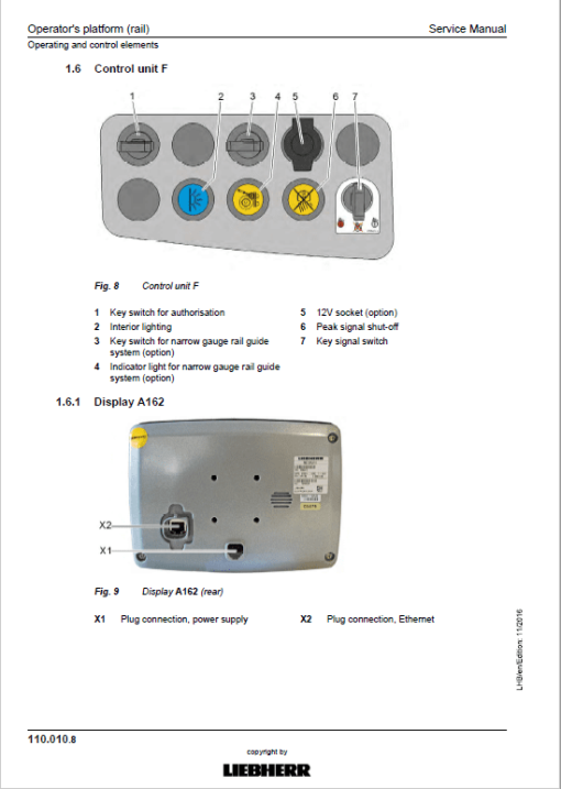 Liebherr A922 Rail Litronic Tier 4i Excavator Service Manual - Image 5