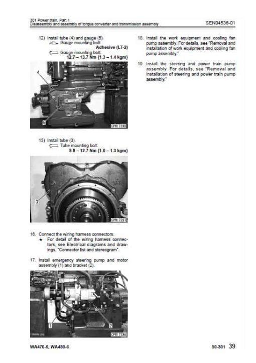 Komatsu WA470-6, WA480-6, WA470-6LC, WA480-6LC Loader Service Manual - Image 3