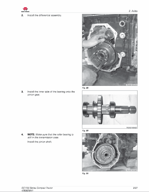 Massey Ferguson GC1723E, GC1725M Tractor Service Manual - Image 5