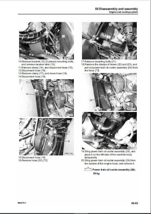 Komatsu WA470-7 Wheel Loader Service Manual - Image 4