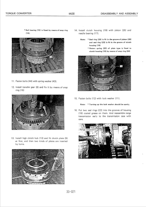 Kawasaki 95ZII Wheel Loader Service Manual - Image 5