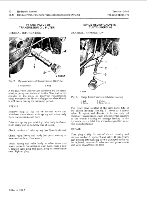 John Deere 2040 Tractor Repair Technical Manual (SN. 010001-349999) - Image 5