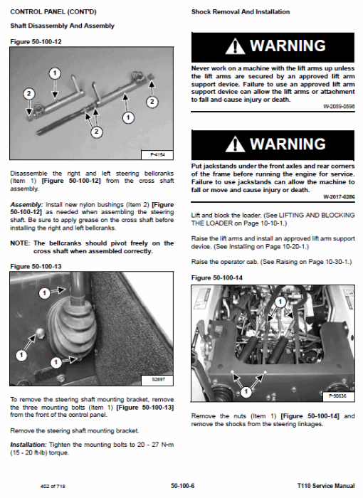 Bobcat T110 Compact Loader Service Manual - Image 4