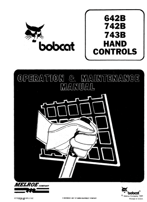 Bobcat 641, 642 and 643 Skid-Steer Loader Service Manual - Image 5