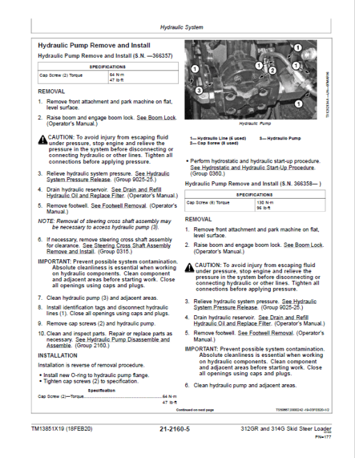 John Deere 312GR, 314G SkidSteer Loader Manual (SN after J288093) - Image 5