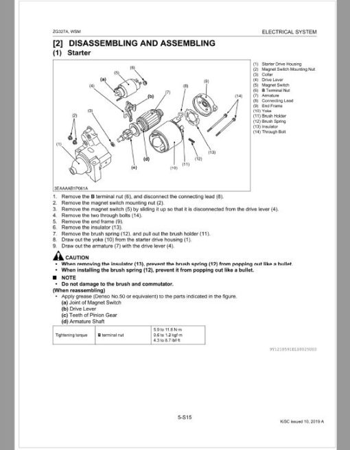 Kubota ZG327A Zero Turn Mower Workshop Repair Manual - Image 5