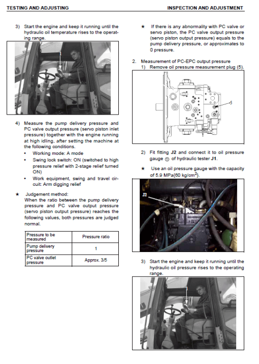 Komatsu PW160-7 Excavator Service Manual - Image 5