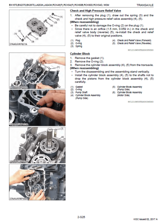 Kubota BX1870, BX2370, BX2670 Tractor Loader Workshop Manual - Image 5