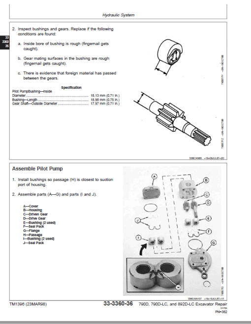 John Deere 790D, 790D-LC, 892D-LC Excavator Repair Technical Manual - Image 5