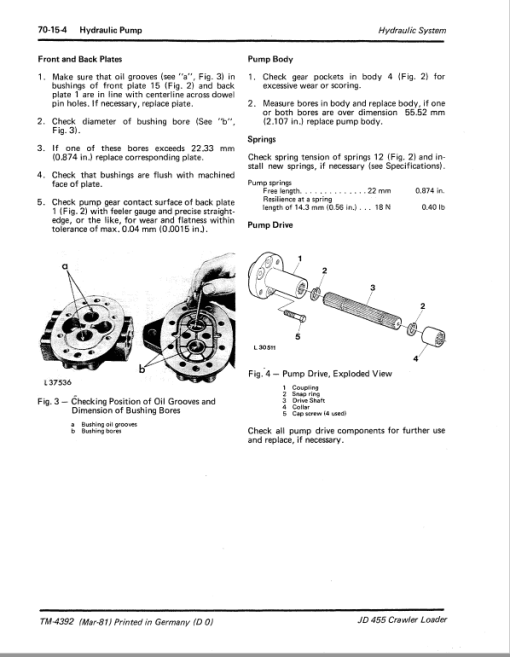 John Deere 455 Crawler Loader Repair Technical Manual (TM4392) - Image 5