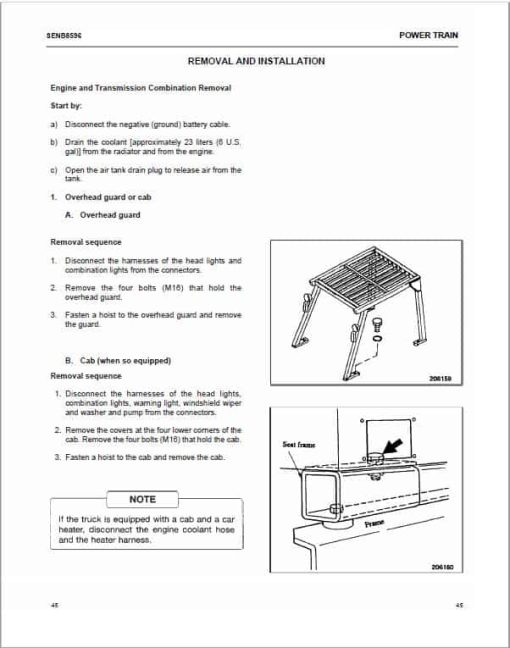 CAT DP100, DP115, DP135, DP150 Forklift Lift Truck Service Manual - Image 4