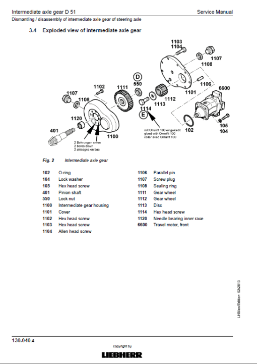 Liebherr LH80M, LH80C Tier 4i Hydraulic Excavator Service Manual - Image 5