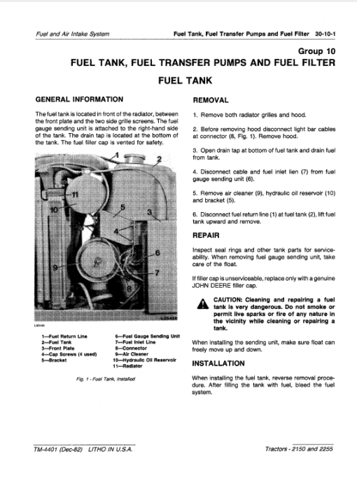 John Deere 2150, 2255 Tractors Repair Technical Manual - Image 5