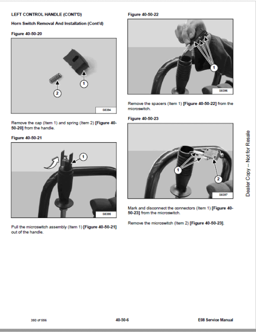 Bobcat E08 Excavator Repair Service Manual - Image 5