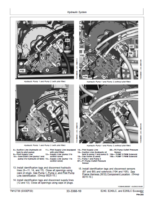 John Deere E240, E240LC, E260LC Excavator Technical Manual (S.N after C500201 & D500201) - Image 5