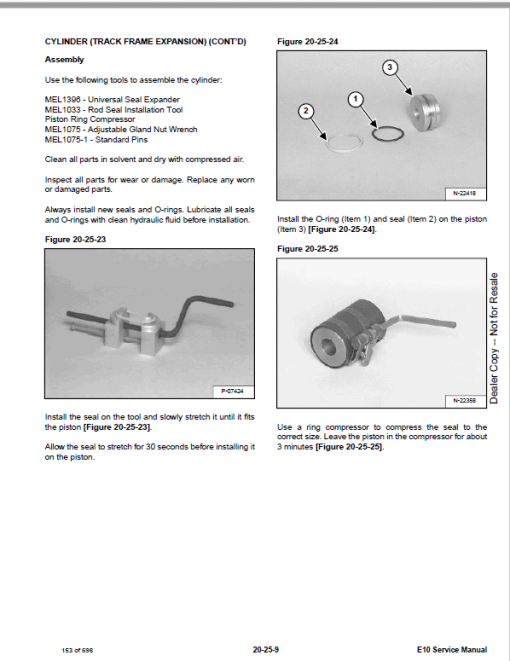 Bobcat E10 Excavator Repair Service Manual - Image 5