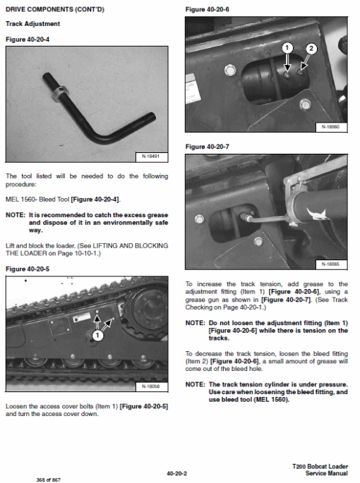 Bobcat T200 Loader Service Manual - Image 4