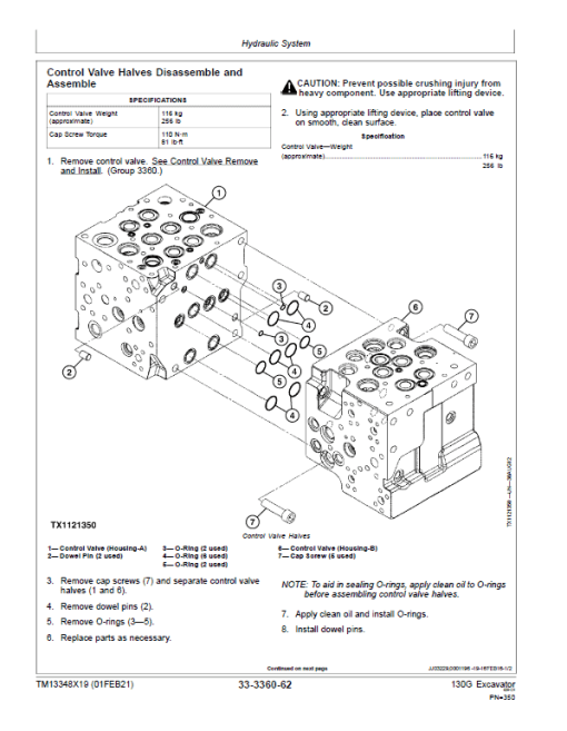 John Deere 130GLC Excavator Repair Technical Manual (S.N after F040608 - ) - Image 5