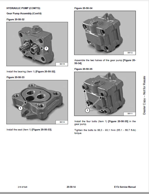 Bobcat E17Z Excavator Repair Service Manual - Image 5