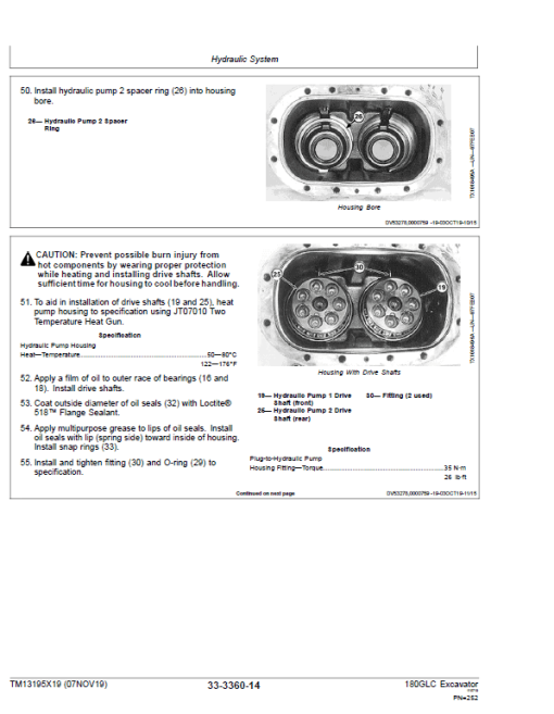 John Deere 180GLC Excavator Repair Technical Manual (PIN: 1F9180GX_ _D020001- ) - Image 5