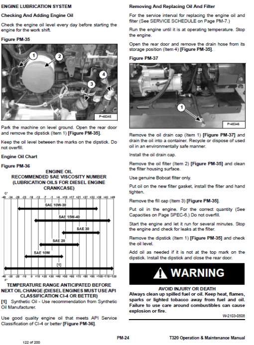 Bobcat T320 Loader Service Manual - Image 5