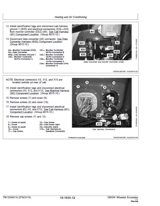 John Deere 190GW Wheeled Excavator Repair Technical Manual (S.N after E051001 - ) - Image 5