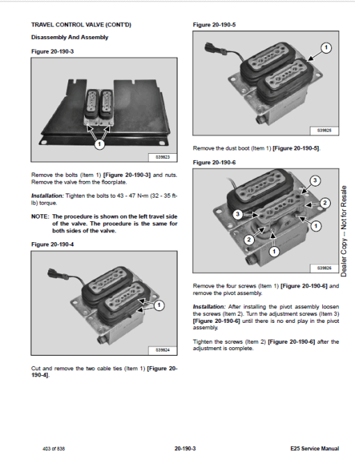 Bobcat E25 Excavator Repair Service Manual - Image 5