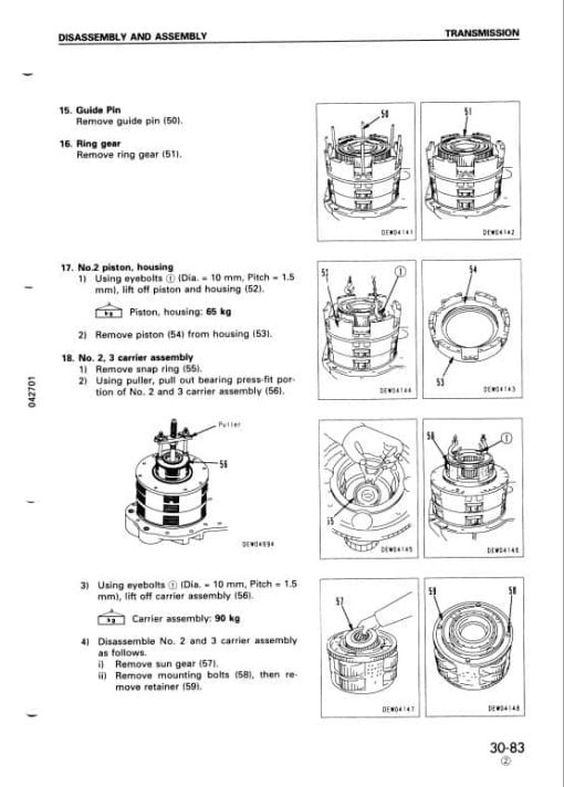 Komatsu WA900-1 Wheel Loader Service Manual - Image 5