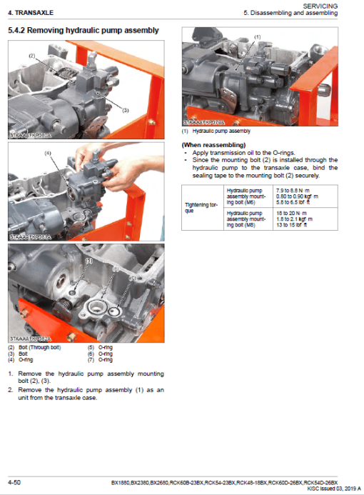 Kubota BX1880, BX2380, BX2680 Tractor Loader Workshop Manual - Image 5